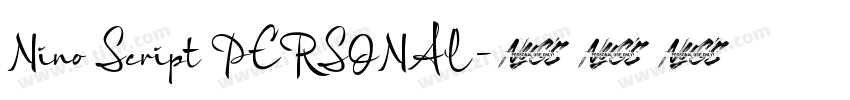 Nino Script PERSONAL字体转换